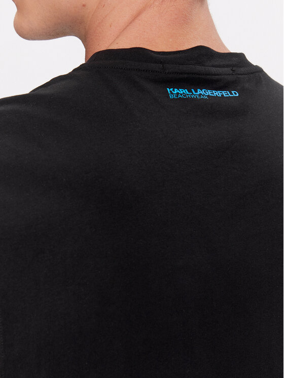 KARL LAGERFELD KARL LAGERFELD Мъжки топ 240M2203 Черен Regular Fit
