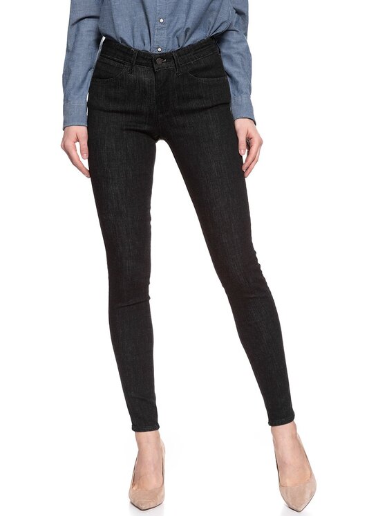 Wrangler Wrangler Jeansy SKINNY Czarny Skinny Fit