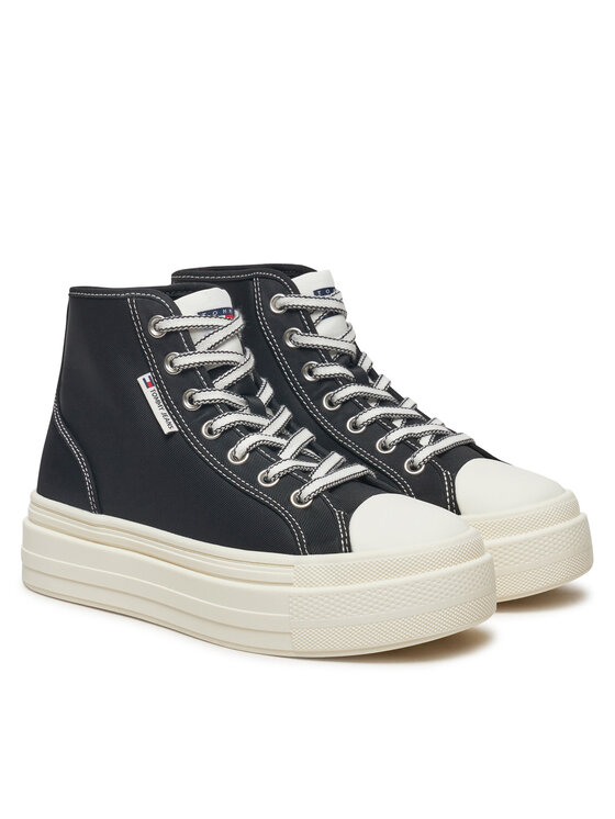 Tommy Jeans Tommy Jeans Trampki Foxing EN0EN02704 Czarny