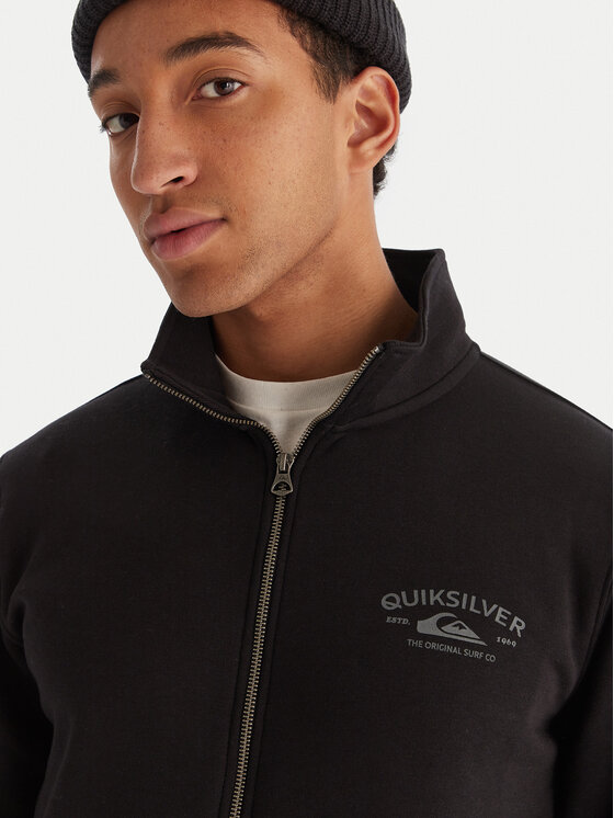 Quiksilver Quiksilver Суитшърт Zip Fleece EQYFT05134 Черен Regular Fit