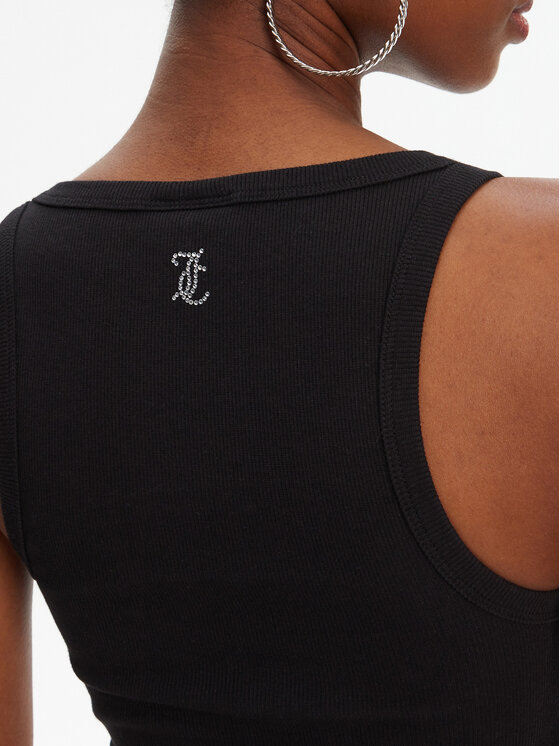 Juicy Couture Juicy Couture Top Racer JCWLV125305 Czarny Slim Fit