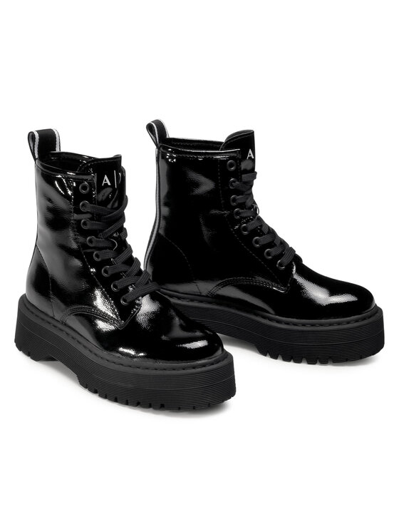 armani exchange combat boots