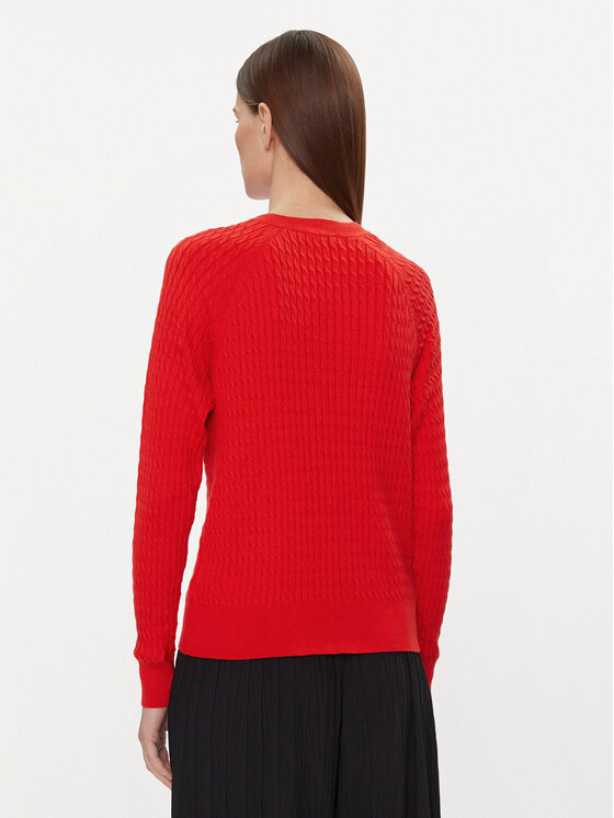 Tommy Hilfiger Tommy Hilfiger Pullover WW0WW41142 Rot Regular Fit