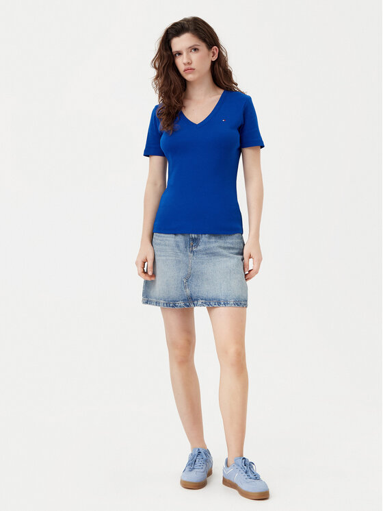 Tommy Hilfiger Tommy Hilfiger T-Shirt New Cody WW0WW40584 Blau Slim Fit