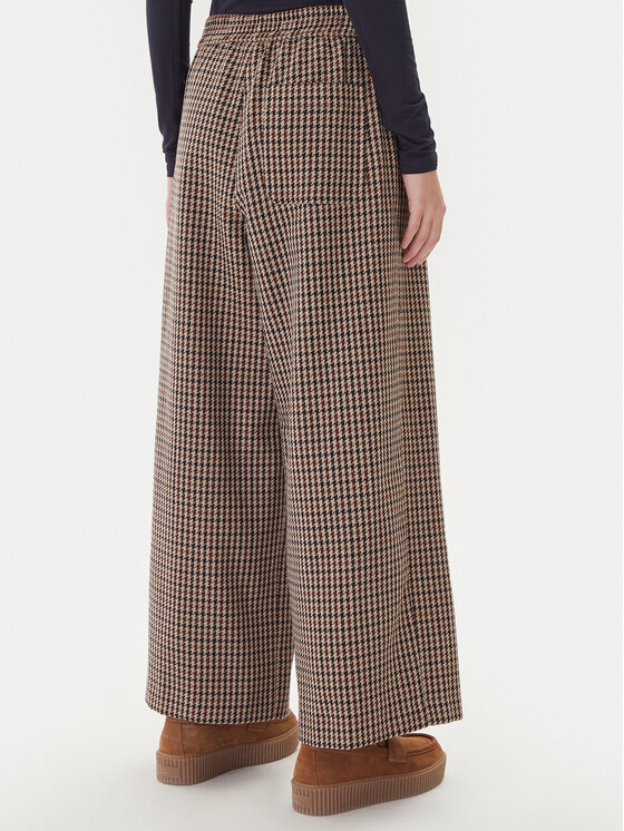 Weekend Max Mara Weekend Max Mara Szövet nadrág Ebe 2525136052 Bézs Wide Leg