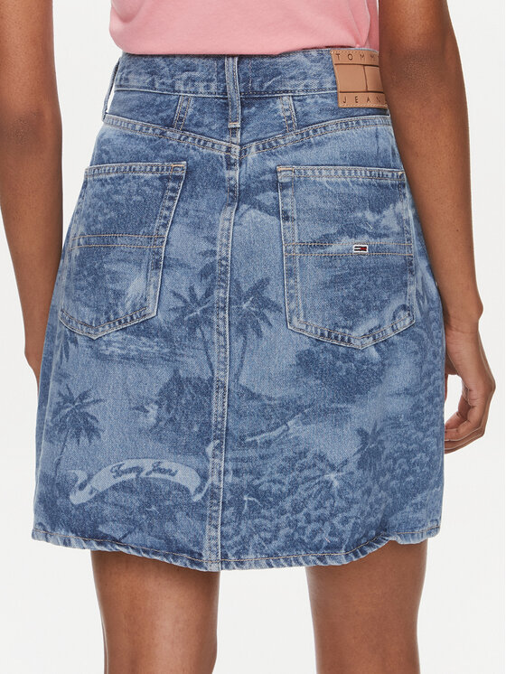 Tommy Jeans Tommy Jeans Farmer szoknya DW0DW17671 Kék Regular Fit