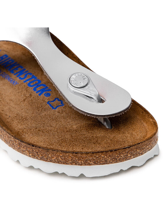 Birkenstock Birkenstock Japonki Gizeh Bs 1003675 Srebrny