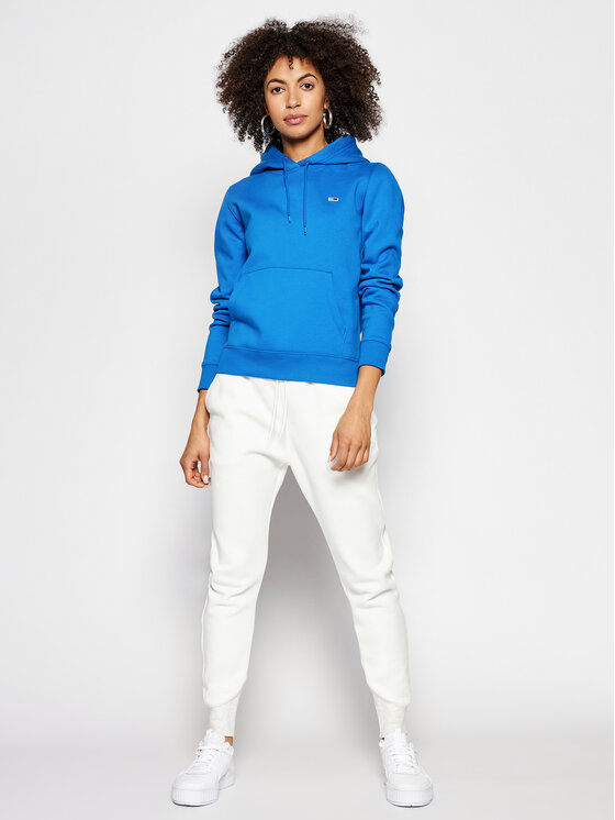 Tommy Jeans Džemperis Tjw Fleece Hoodie DW0DW09228 Tamsiai mėlyna Regular  Fit • Modivo.lt