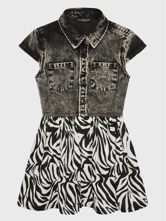 Guess Guess Igapäevane kleit K3RK21 D4IC0 Must Regular Fit
