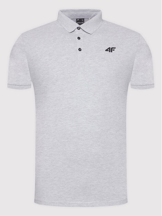 4F 4F Polo H4LL22-TSM355 Szary Regular Fit