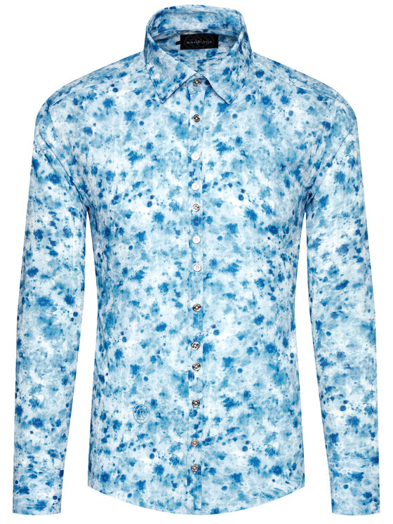 Rage Age Camicia Indie 2 Blu Regular Fit Modivo