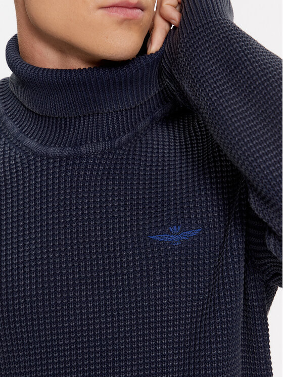 Aeronautica Militare Aeronautica Militare Rollkragenpullover 232MA1451L512 Dunkelblau Regular Fit