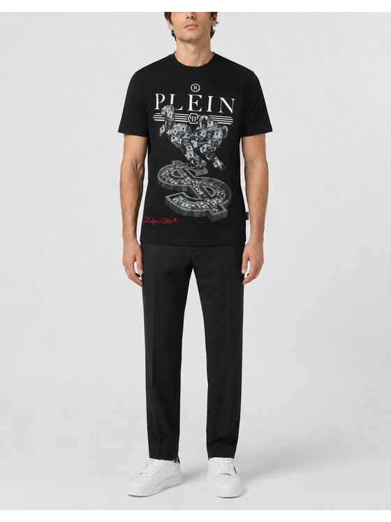 PHILIPP PLEIN PHILIPP PLEIN T-Shirt 31105 Czarny Regular Fit