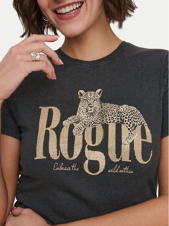 ONLY ONLY T-Shirt Lucy 15346760 Czarny Regular Fit