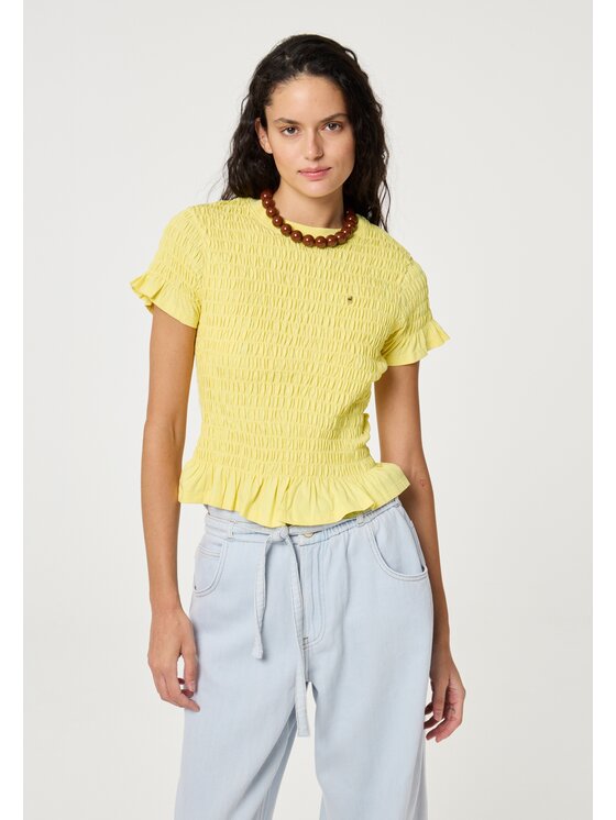 Fabienne Chapot Fabienne Chapot T-Shirt CLTTSH09SS265024 Żółty Slim Fit