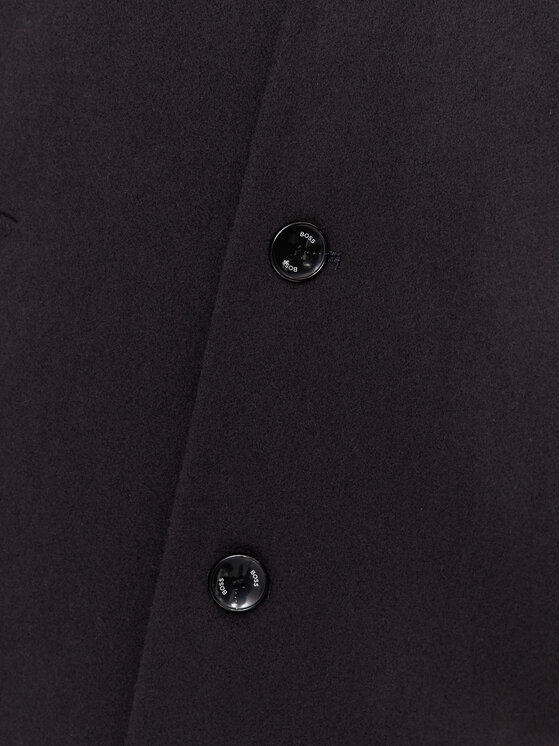 BOSS Boss Płaszcz wełniany H-Hyde-C-224 50485199 Granatowy Regular Fit
