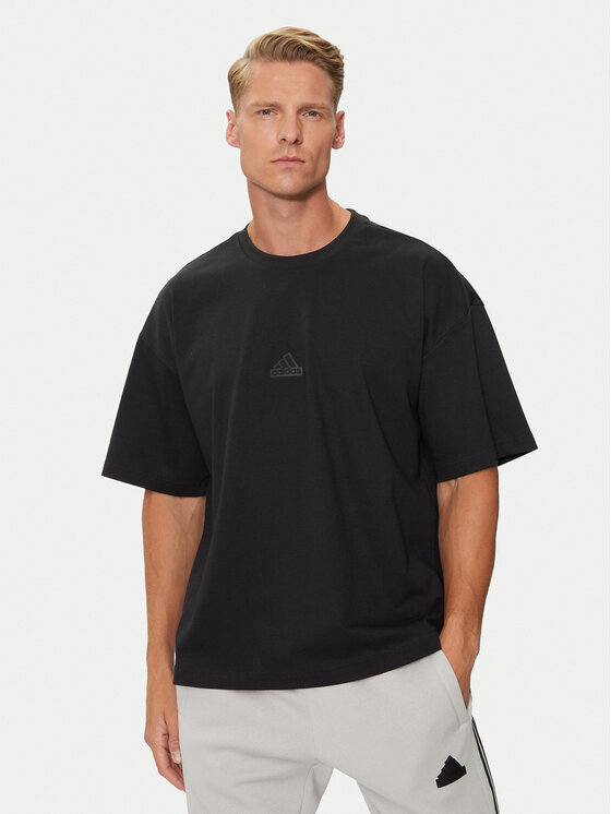 adidas Tričko City Escape JF3704 Čierna Loose Fit