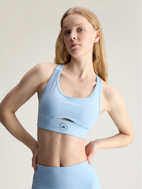 adidas by Stella McCartney adidas by Stella McCartney Biustonosz sportowy 167661 Niebieski jasny