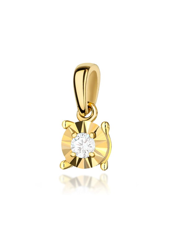 Naszyjnik Fugart, Złoty, Zawieszka z żółtego złota z brylantem 0.04 ct FZ0517-585-B0.04