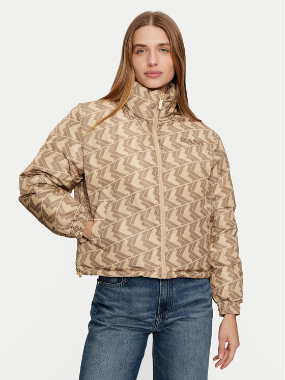 Karl Kani Karl Kani Зимно яке Reversible 61760011 Бежов Regular Fit