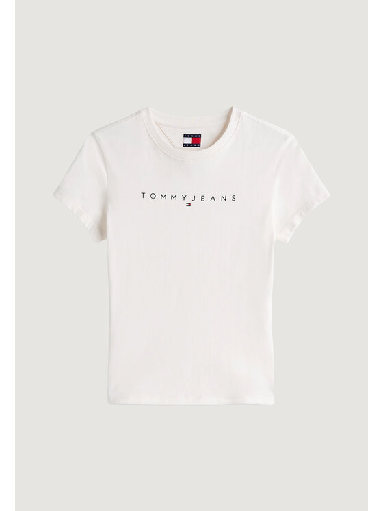 Tommy Jeans Tommy Jeans T-shirt TJW LINEAR TEE Beige Casual Fit