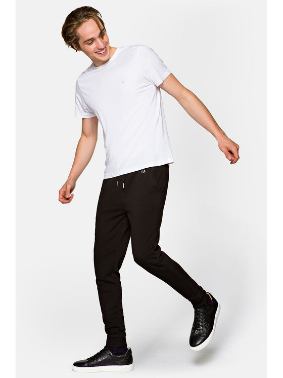 Lancerto Lancerto Spodnie dresowe Dax Czarny Regular Fit