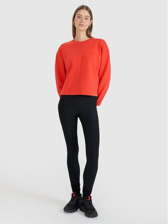 4F 4F Felpa 4FWSS25TSWSF1543-62S Rosso Oversize