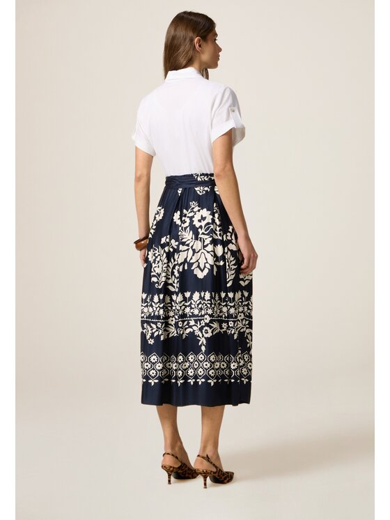 Oltre Oltre Vestito da giorno 7420J000843N0S1 Blu A-Line Fit