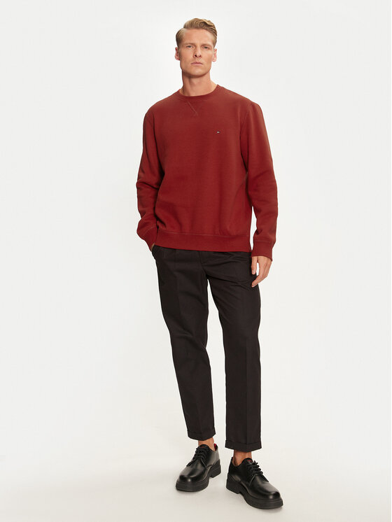 Tommy Hilfiger Tommy Hilfiger Pulóver Essential MW0MW37232 Piros Regular Fit