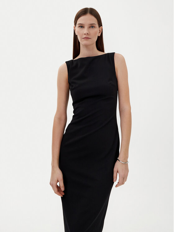 Calvin Klein Calvin Klein Vsakodnevna obleka K20K208140 Črna Slim Fit