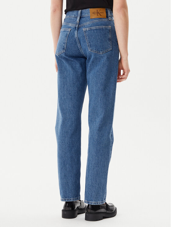 Calvin Klein Jeans Calvin Klein Jeans Jeans hlače J20J225126 Modra Straight Fit