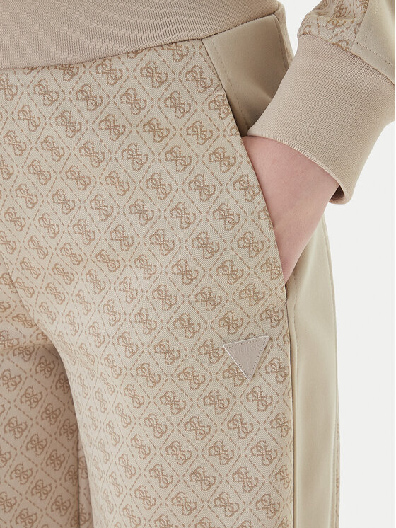 Guess Guess Dressipüksid V6RB09 K2042 Beež Wide Leg