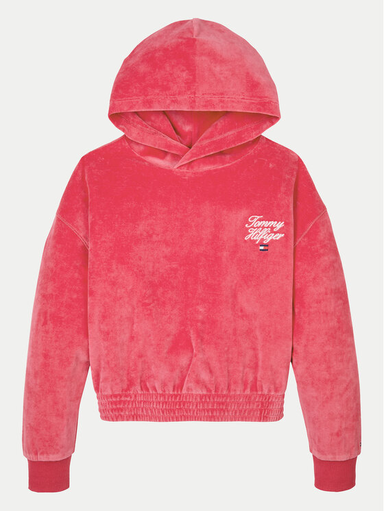 Tommy Hilfiger Tommy Hilfiger Суитшърт Script KG0KG08192 Розов Regular Fit