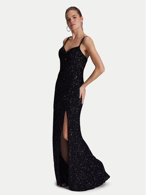 Hey Kyla Hey Kyla Rochie de seară 5AI063HK Negru Regular Fit