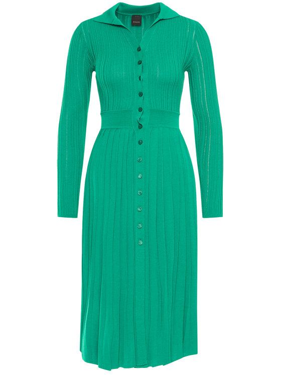 PINKO Pinko Trikotažinė suknelė Kylie PE 20 PRR 1N12RU Y6HK Žalia Regular Fit