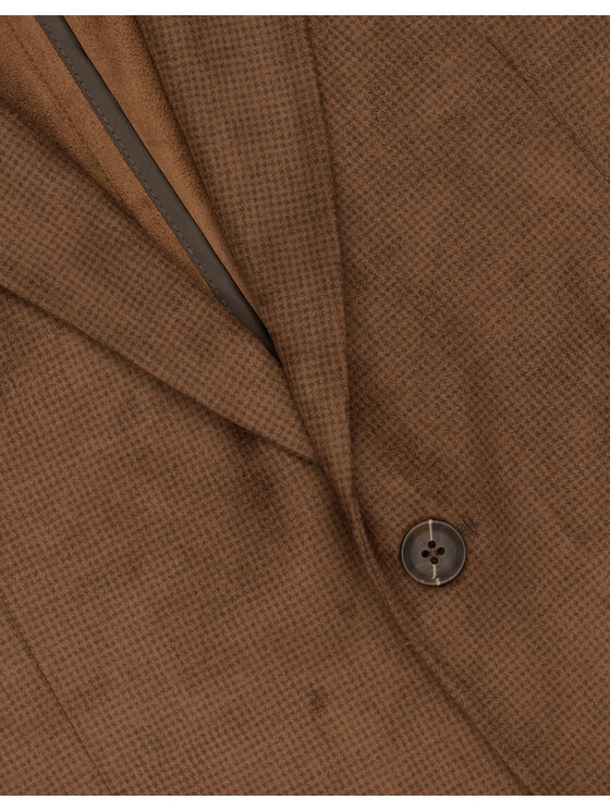 Borgio Borgio Marynarka sueglio_br Brązowy Slim Fit