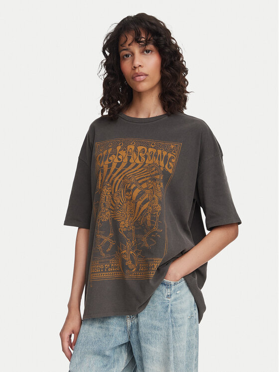 Billabong Tricou EBJZT00455 Gri închis Regular Fit