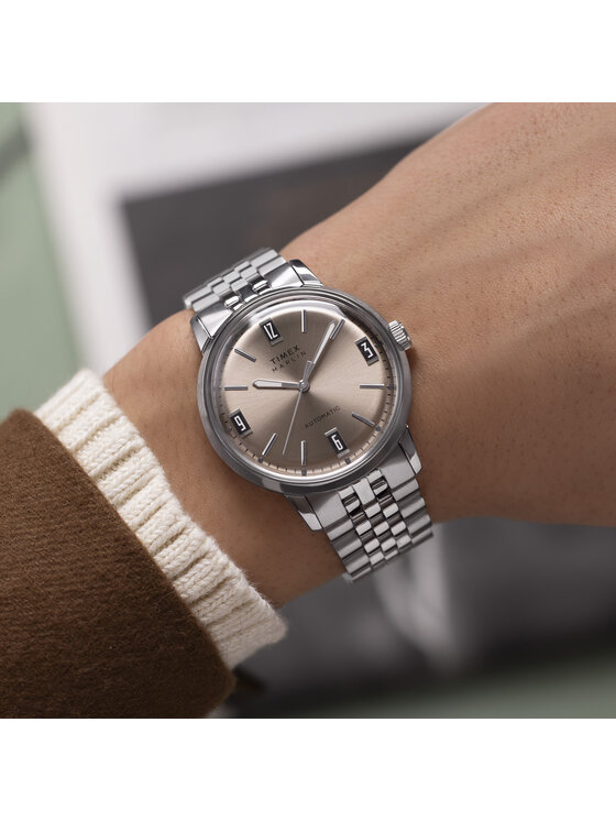 Timex Timex Zegarek TW2W59200 Srebrny