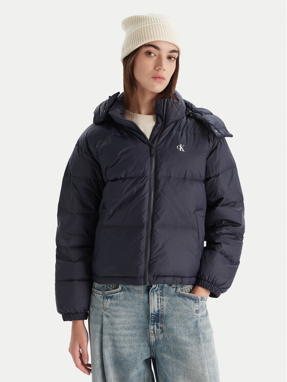 Calvin Klein Jeans Calvin Klein Jeans Geacă din puf Essential LV047D501G Bleumarin Relaxed Fit