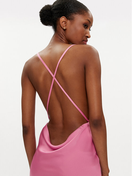 NORMA KAMALI NORMA KAMALI Sukienka koktajlowa ST1233CB976966 Różowy Regular Fit