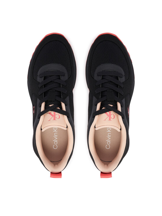 Calvin Klein Calvin Klein Sneakersy Hike Runner Lace Up Su Mesh Wmn HW0HW03440 Czarny