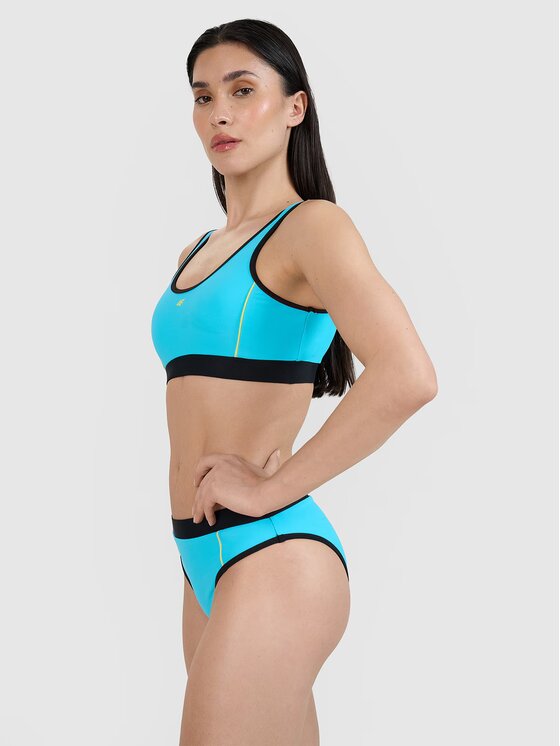 4F 4F Góra od bikini 4FWSS25UBKTF077-33S Niebieski