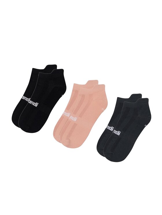 Sprandi Set di 3 paia di calzini corti da donna 0WB-001-SS23 (3-pack) Nero, taglia : 39_42