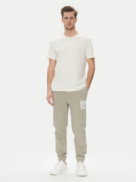 Calvin Klein Jeans Calvin Klein Jeans Donji dio trenerke Painted J30J327535 Zelena Regular Fit