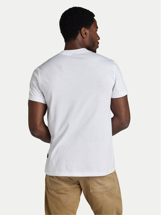 G-Star Raw G-Star Raw T-krekls Distressed D24365-336 Balts Regular Fit