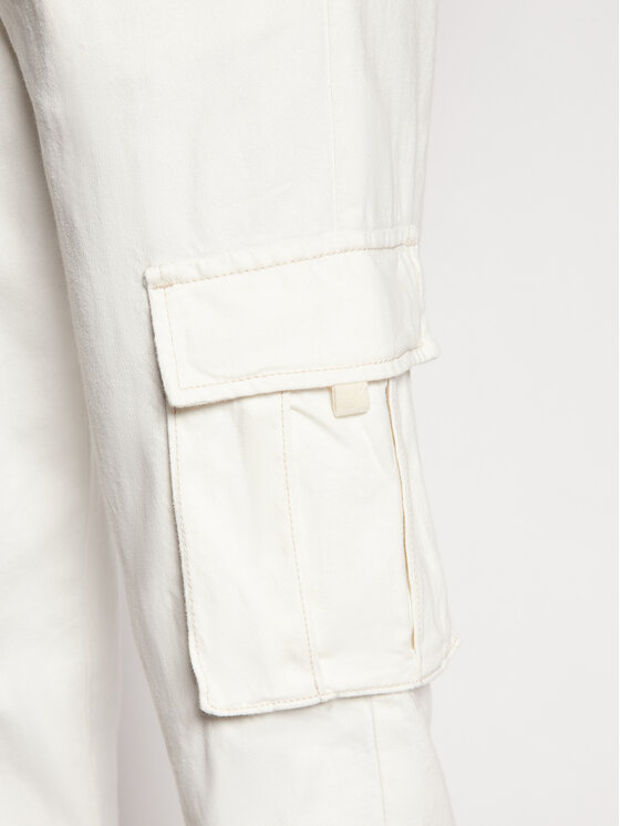Pantaloni di tessuto Cargo 36693-0006 Bianco