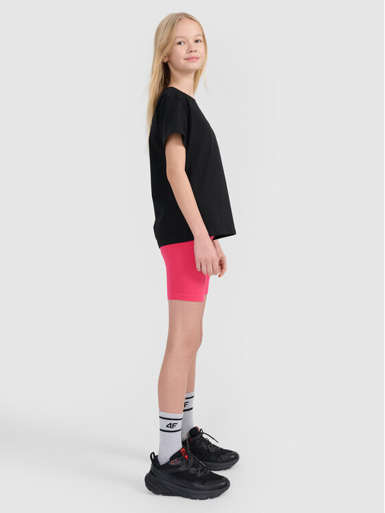4F 4F Kolarki casual Różowy Slim Fit