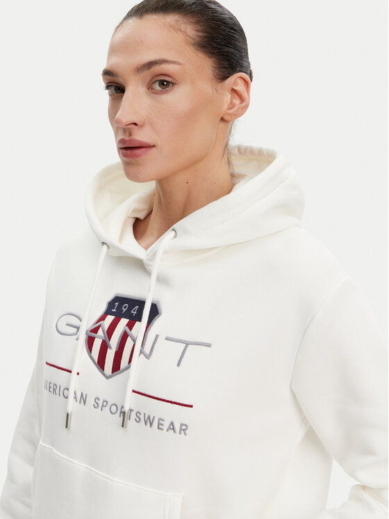 Gant Gant Mikina Archive Shield 4200276 Écru Regular Fit