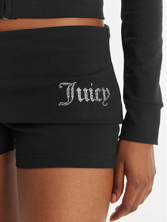 Juicy Couture Juicy Couture Sportovní kraťasy Roll Down JCWHS126307 Černá Slim Fit