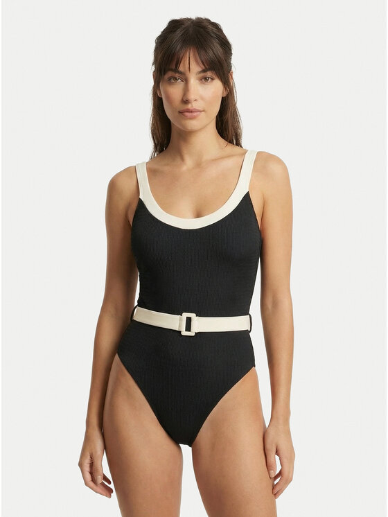 Seafolly Seafolly Női fürdőruha Band Wave 11220-305 Fekete